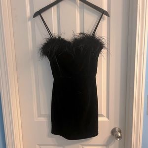 SUPERDOWN ERIKA MINI DRESS IN BLACK